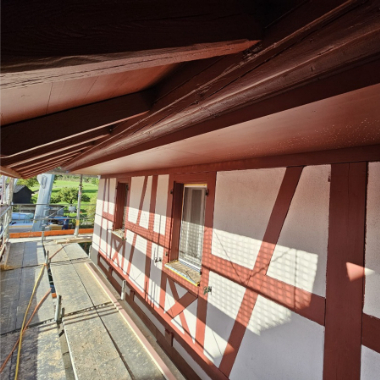 Bürgerhof; Sanierung Fachwerkfassade