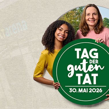 Die Umwelt Arena ist mit dabei am Tag der guten Tat.
